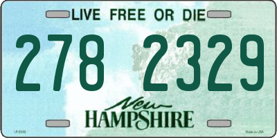 NH license plate 2782329