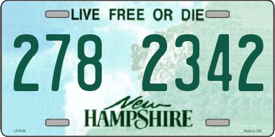 NH license plate 2782342