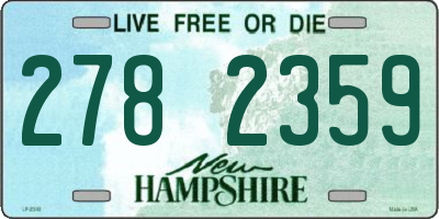 NH license plate 2782359