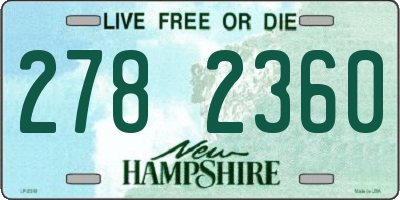 NH license plate 2782360