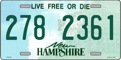 NH license plate 2782361