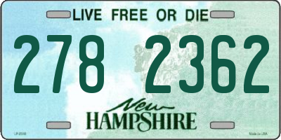 NH license plate 2782362