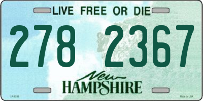 NH license plate 2782367