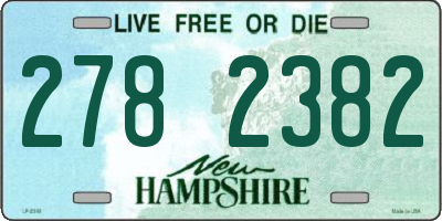 NH license plate 2782382