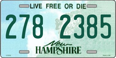 NH license plate 2782385