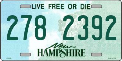 NH license plate 2782392