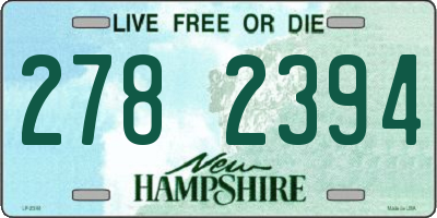 NH license plate 2782394
