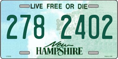 NH license plate 2782402