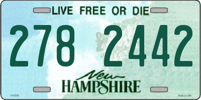 NH license plate 2782442