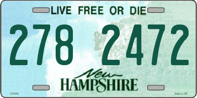 NH license plate 2782472