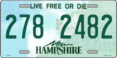NH license plate 2782482
