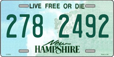 NH license plate 2782492