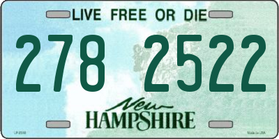 NH license plate 2782522