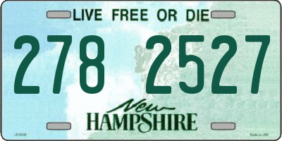 NH license plate 2782527