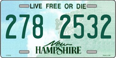 NH license plate 2782532
