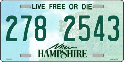 NH license plate 2782543