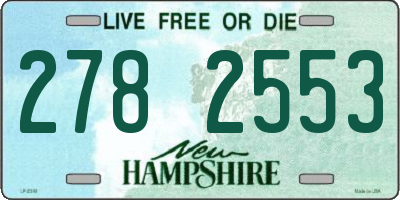 NH license plate 2782553