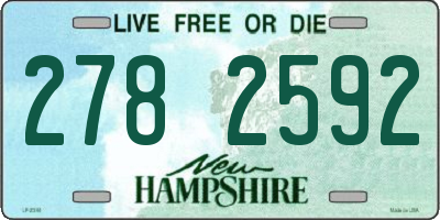 NH license plate 2782592