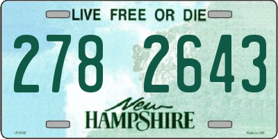 NH license plate 2782643