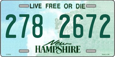 NH license plate 2782672