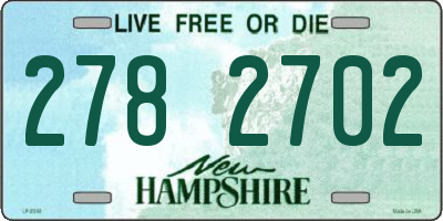 NH license plate 2782702