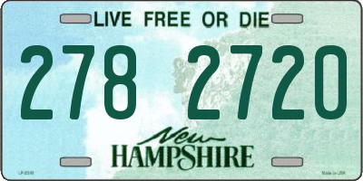 NH license plate 2782720