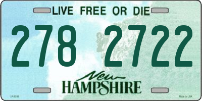 NH license plate 2782722
