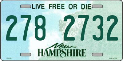 NH license plate 2782732