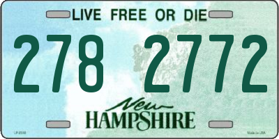 NH license plate 2782772