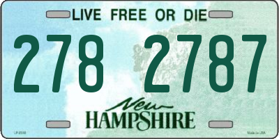 NH license plate 2782787