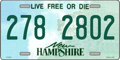 NH license plate 2782802