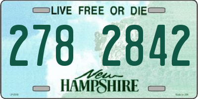 NH license plate 2782842