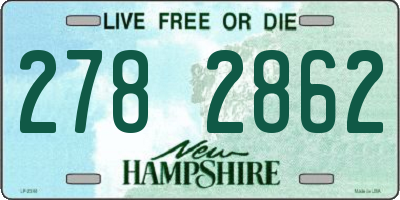 NH license plate 2782862