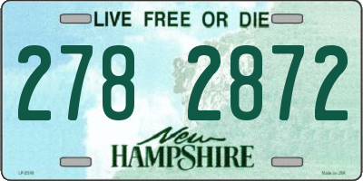 NH license plate 2782872