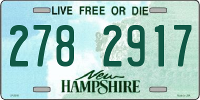 NH license plate 2782917