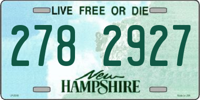 NH license plate 2782927