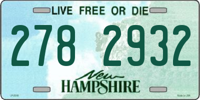NH license plate 2782932