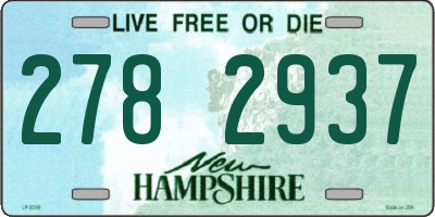 NH license plate 2782937