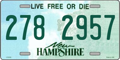 NH license plate 2782957