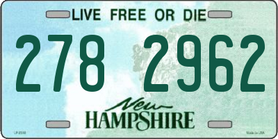 NH license plate 2782962