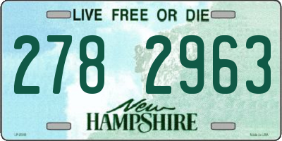 NH license plate 2782963