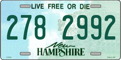 NH license plate 2782992