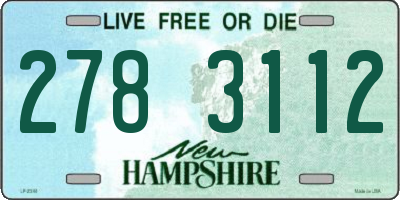NH license plate 2783112