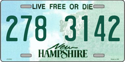 NH license plate 2783142