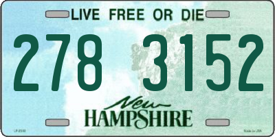 NH license plate 2783152