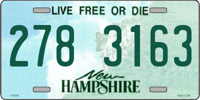 NH license plate 2783163