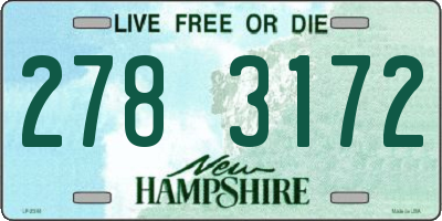 NH license plate 2783172
