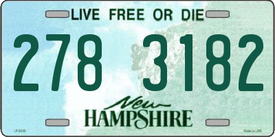 NH license plate 2783182