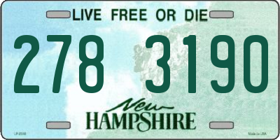 NH license plate 2783190