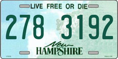 NH license plate 2783192